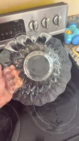 Federal Glass Petal Pattern Scalloped Bowl - Image 2
