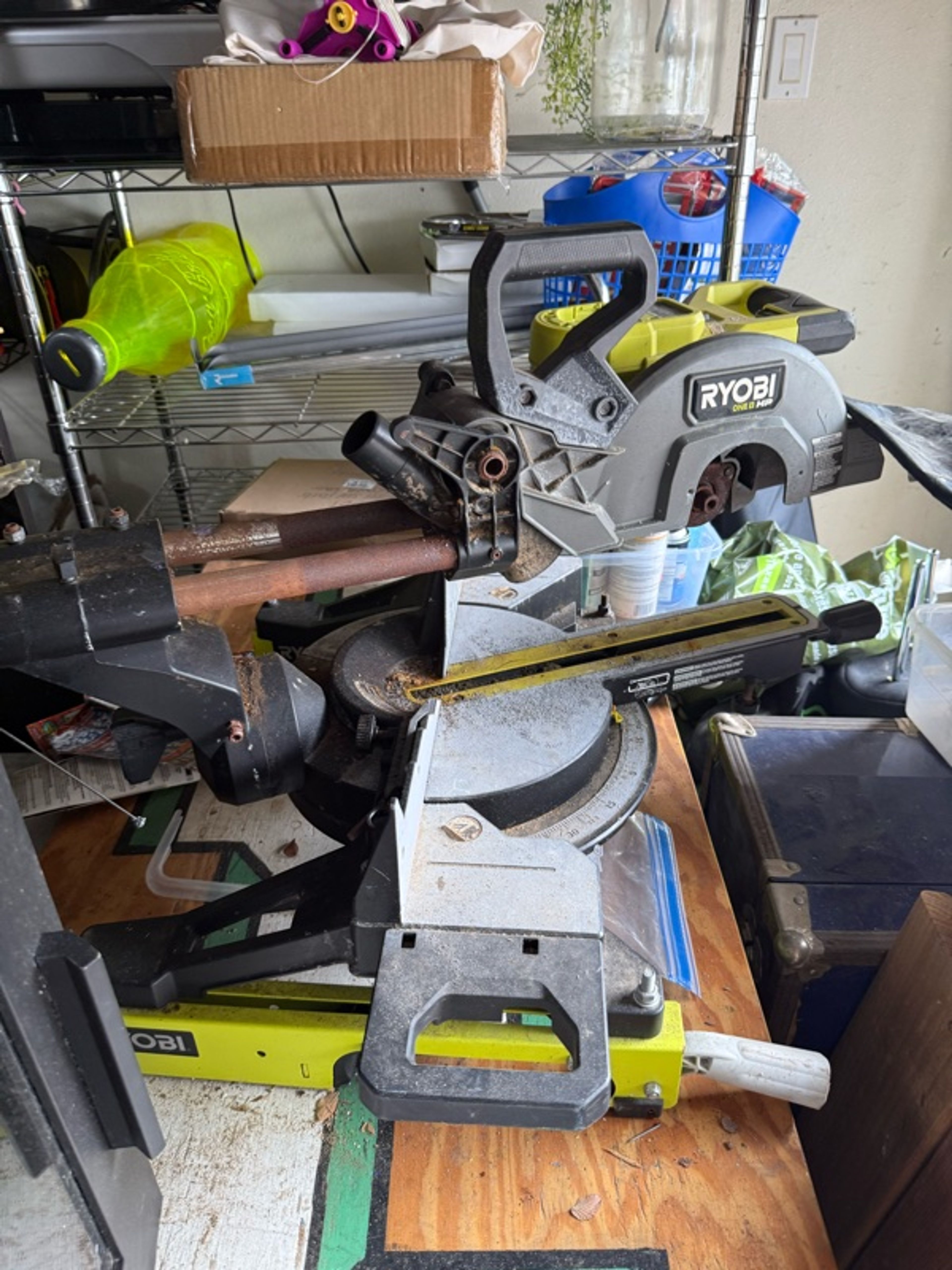 Ryobi ONE+ 18V Brushless 10" Sliding Compound Miter Saw Kit (tool only)