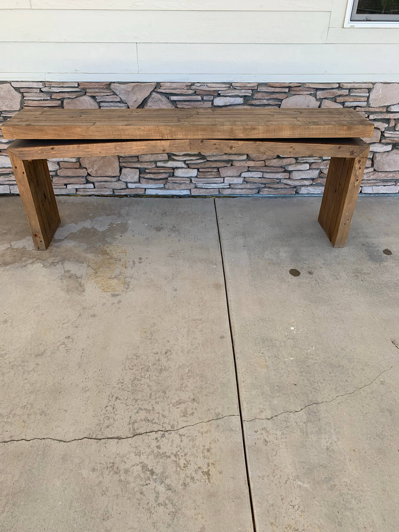 Rustic Reclaimed Wood Console Table