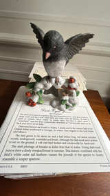New Lenox Dark-eyed Junco Porcelain Figurine 1991 original certificate - Image 2
