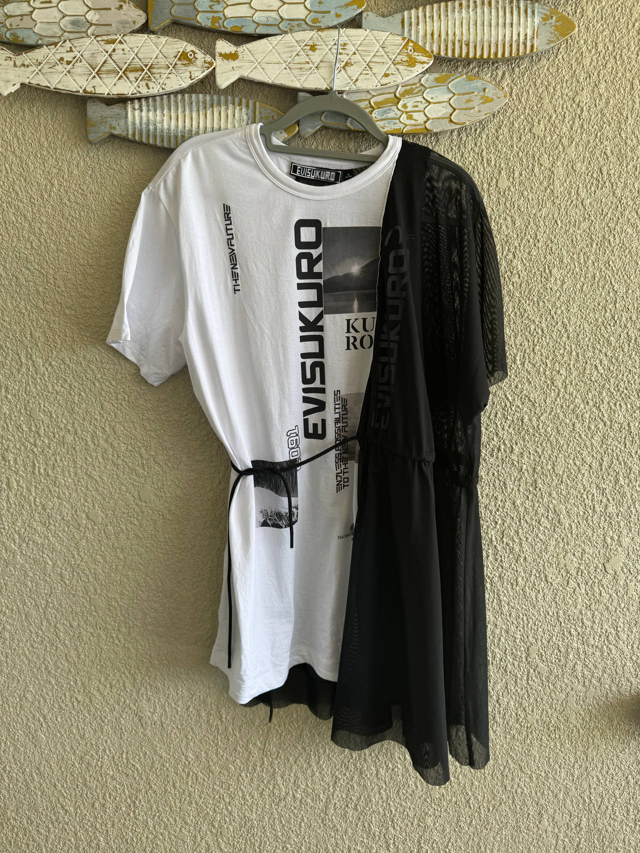 Evisu Kuro Graphic T-Shirt Dress