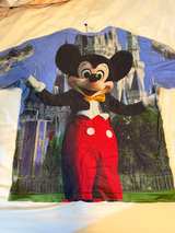 Vintage Disney Mickey Mouse All Over Print Castle T-Shirt - Image 3
