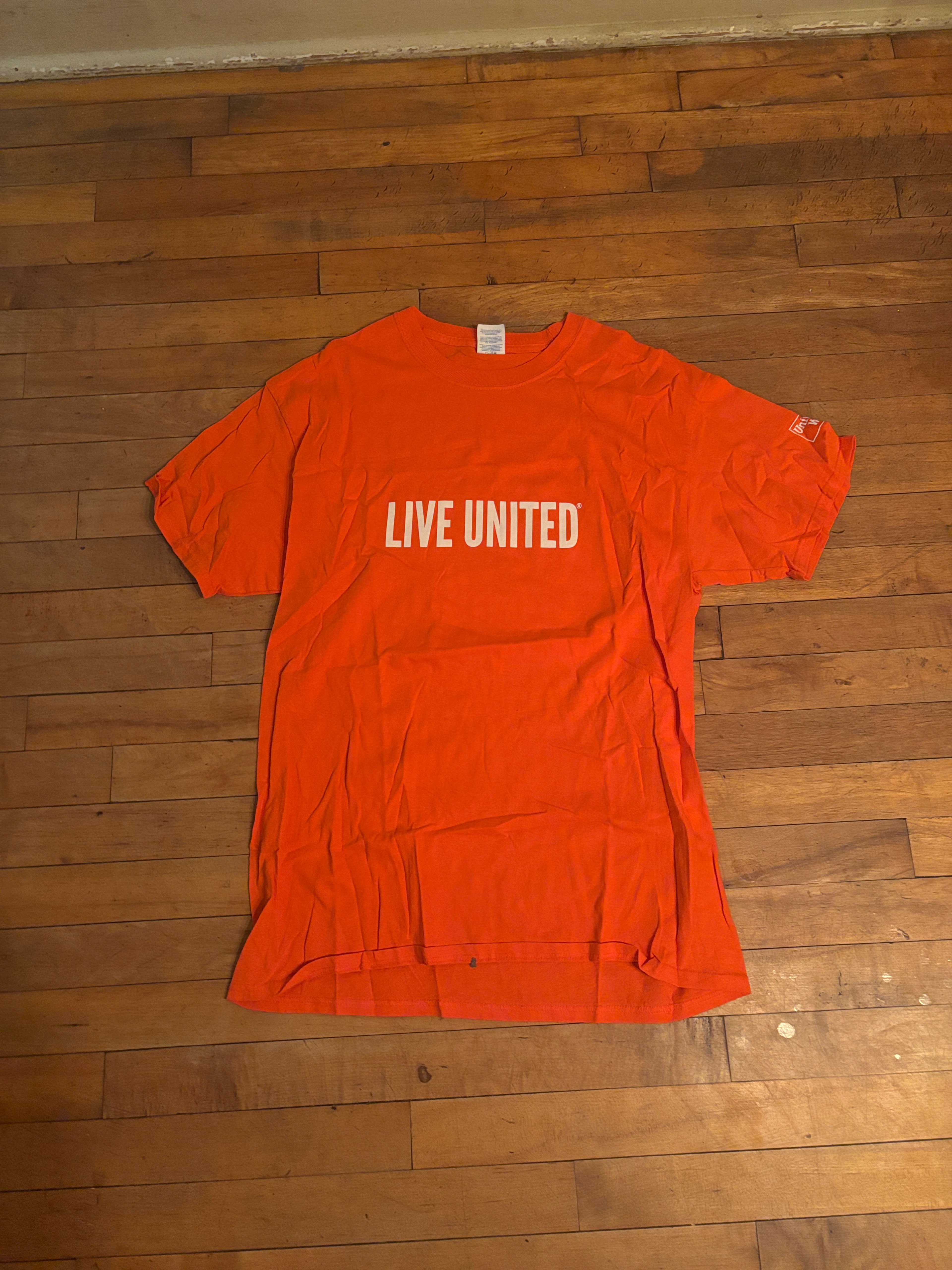 United Way Live United Orange T-Shirt men’s large