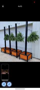 Wooden Planter Box with Hanging Post - Image 2