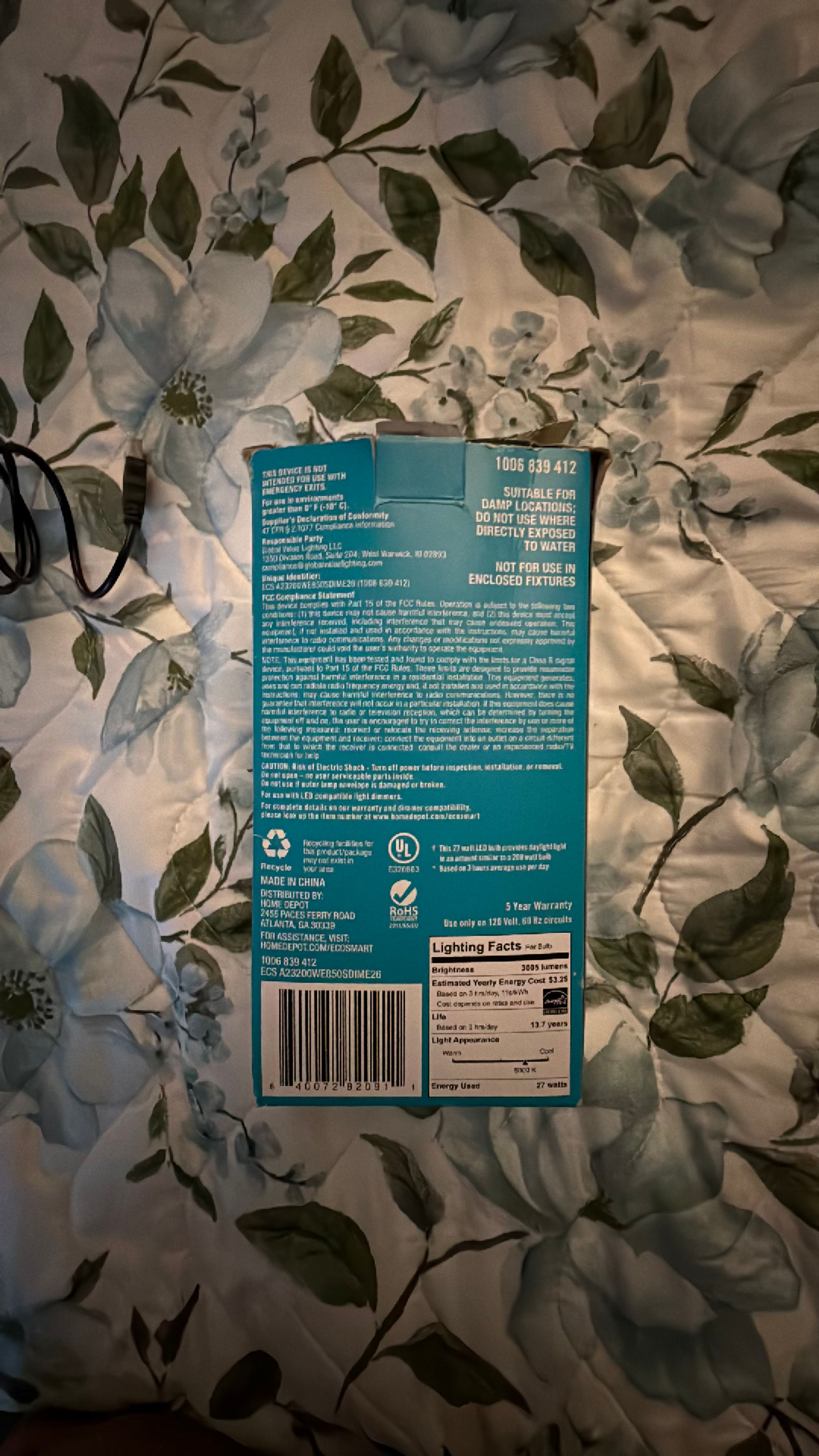 Ecosmart LED Light Bulb - Image 3