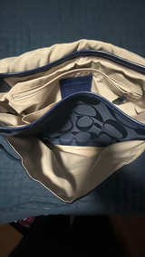 Coach Kyra Signature Royal Blue Jacquard Messenger Bag - Image 5