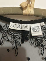Scala Embroidered Mesh Top - Image 1