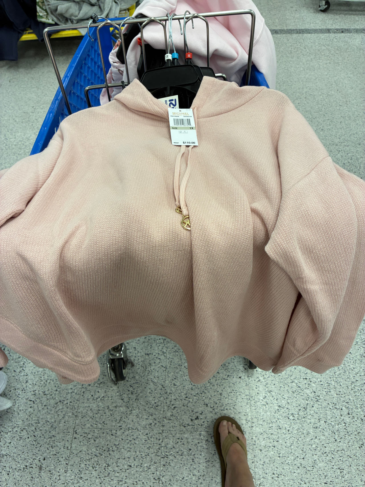 Michael Kors Women's Plus Size Knit Hoodie