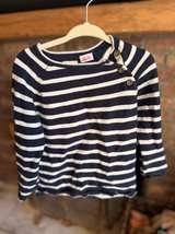 Zara Kids Striped Knit Sweater with Shoulder Buttons - Image 1
