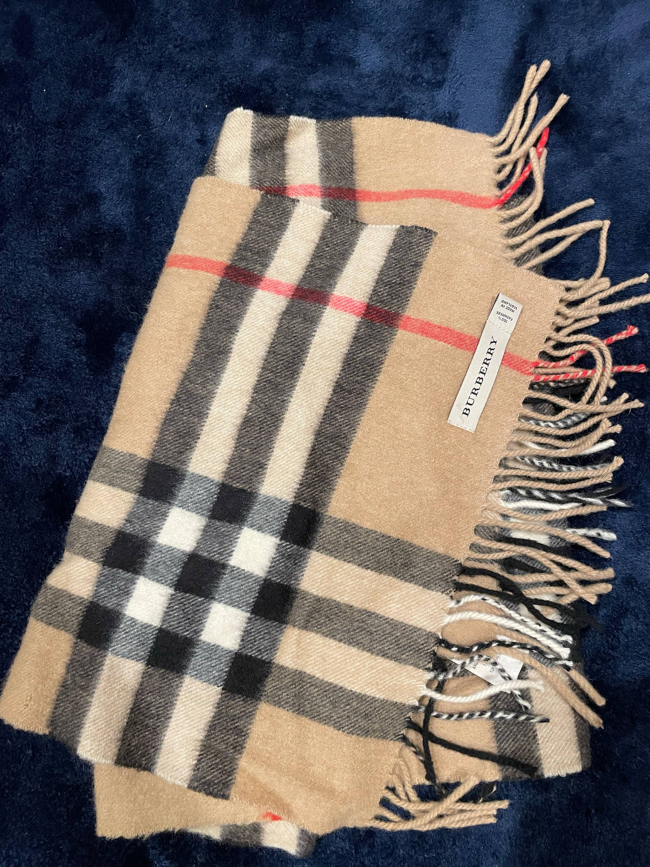 Burberry Classic Check Cashmere Scarf