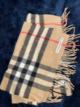 Burberry Classic Check Cashmere Scarf - Image 1