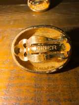 Ciner Vintage Faux Pearl Gold Tone Clip-On Earrings - Image 4