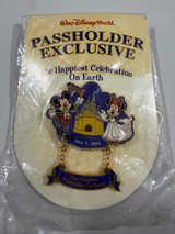 Disney Passholder Exclusive 2005 Happiest Celebration On Earth Mickey Minnie Pin - Image 1
