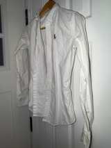 Ralph Lauren Polo Button-Down Shirt White Slim Fit Size 0 - Image 3
