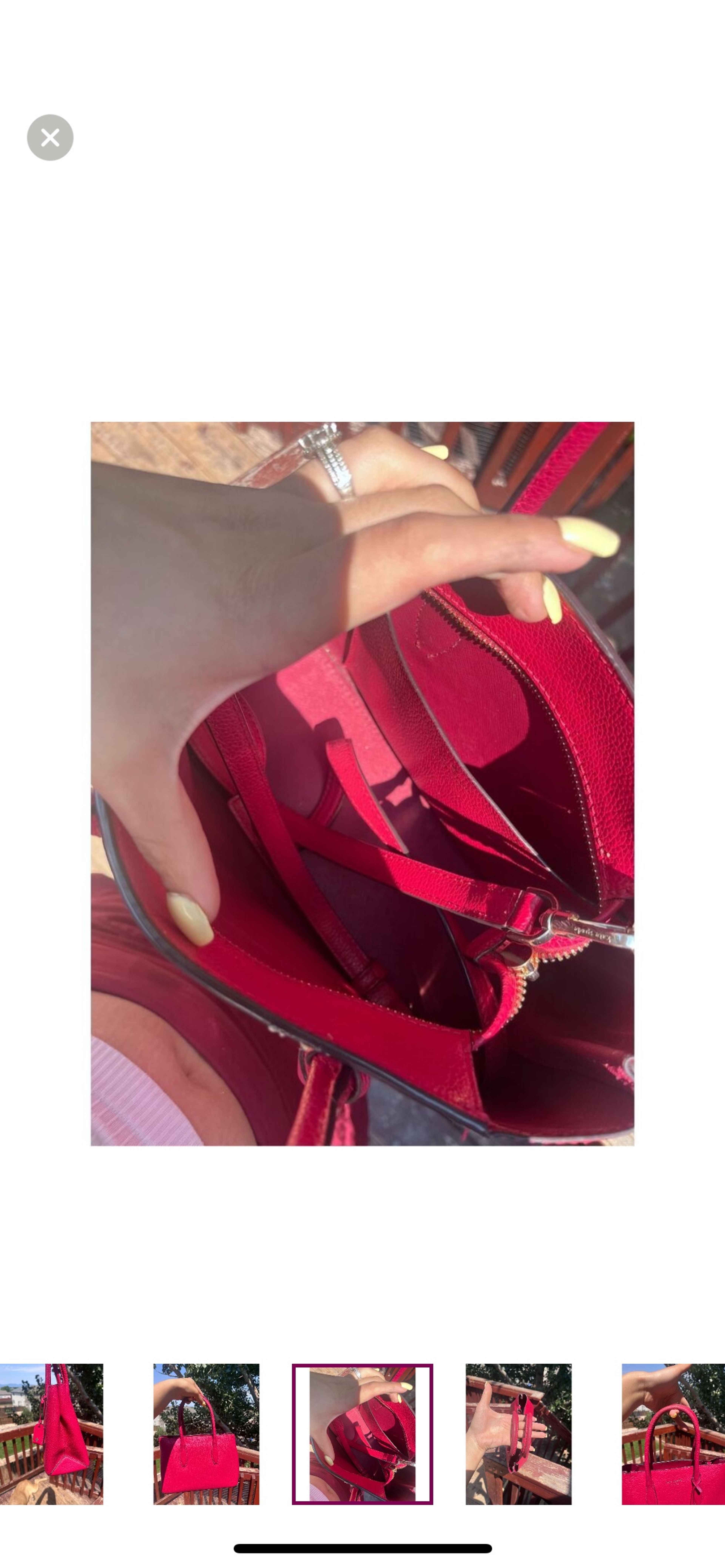 Kate Spade Fuchsia Tote Bag - Image 7