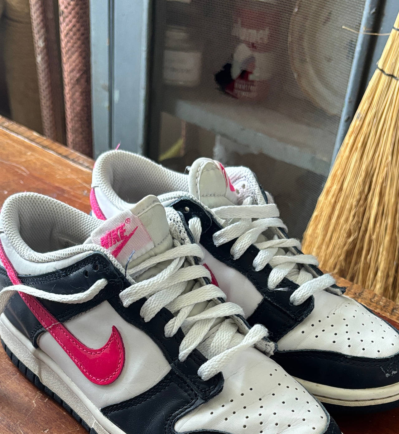 Nike Dunk Low Black White Pink