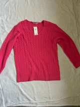 Marks and Spencer Ladies' Cable Crew Neck Sweater Red - Image 1