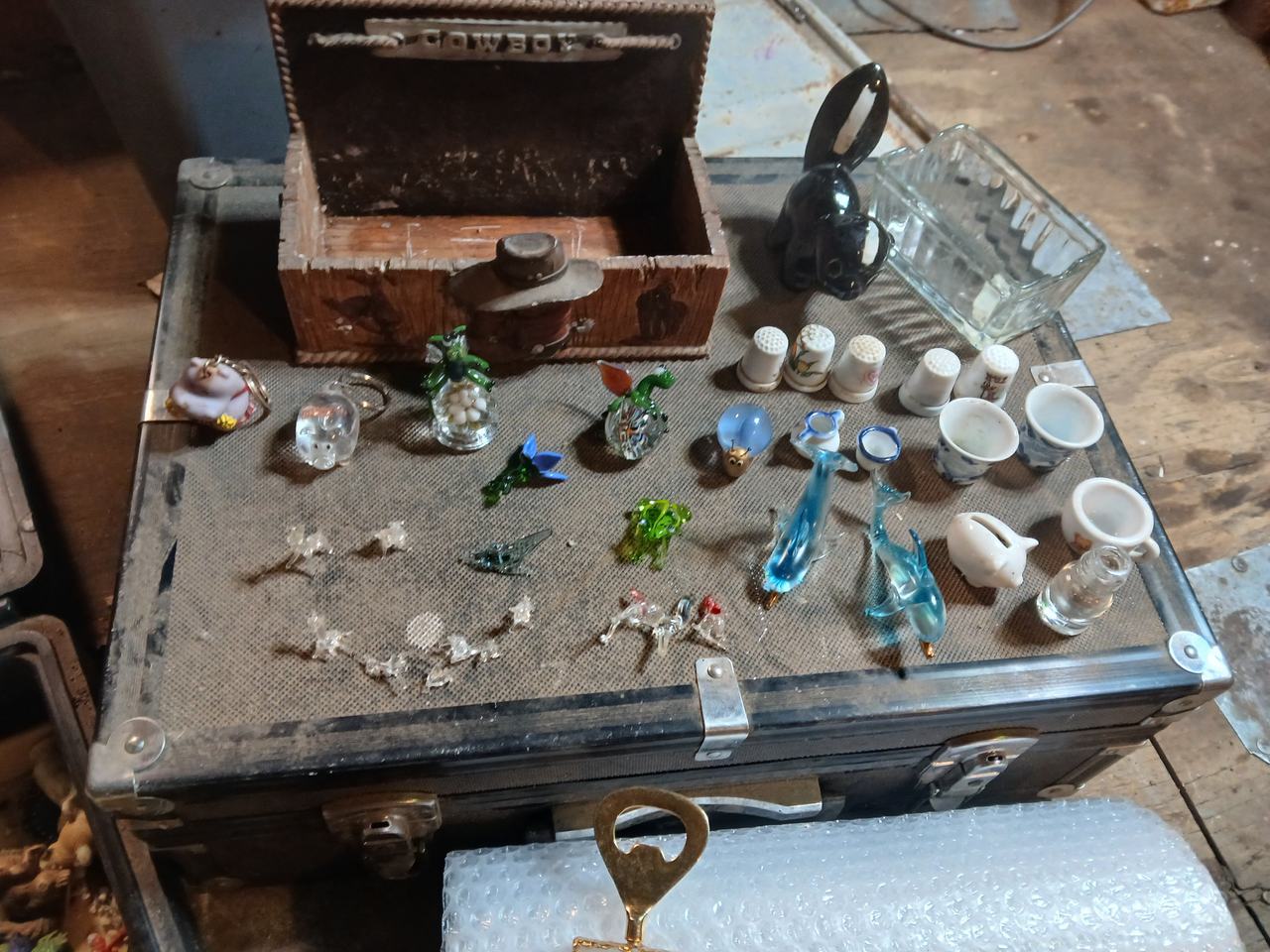 Assorted Vintage Glass and Ceramic Miniatures Lot
