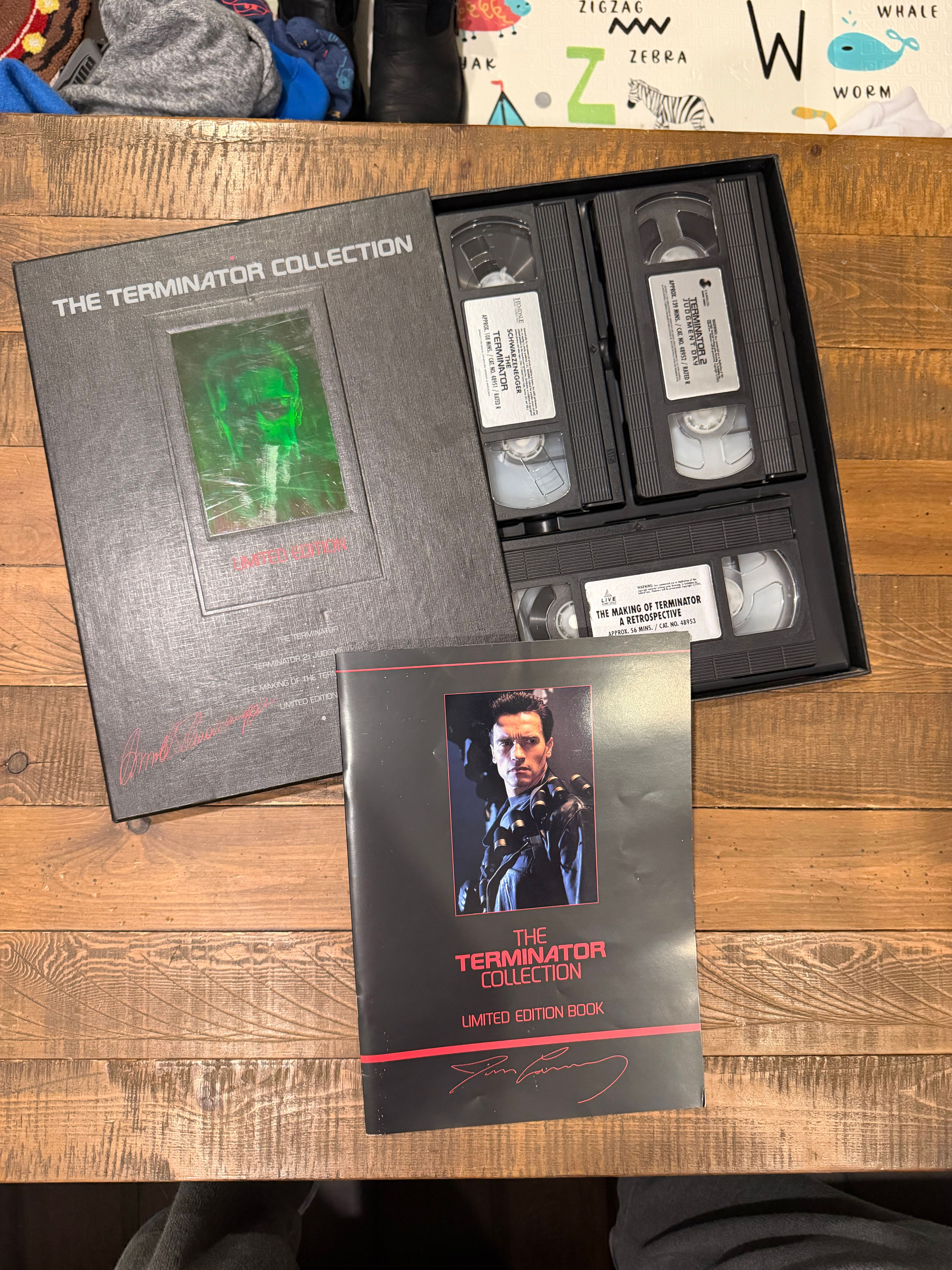 The Terminator Collection Limited Edition VHS Box Set MOVIE Classic Lot Vintae