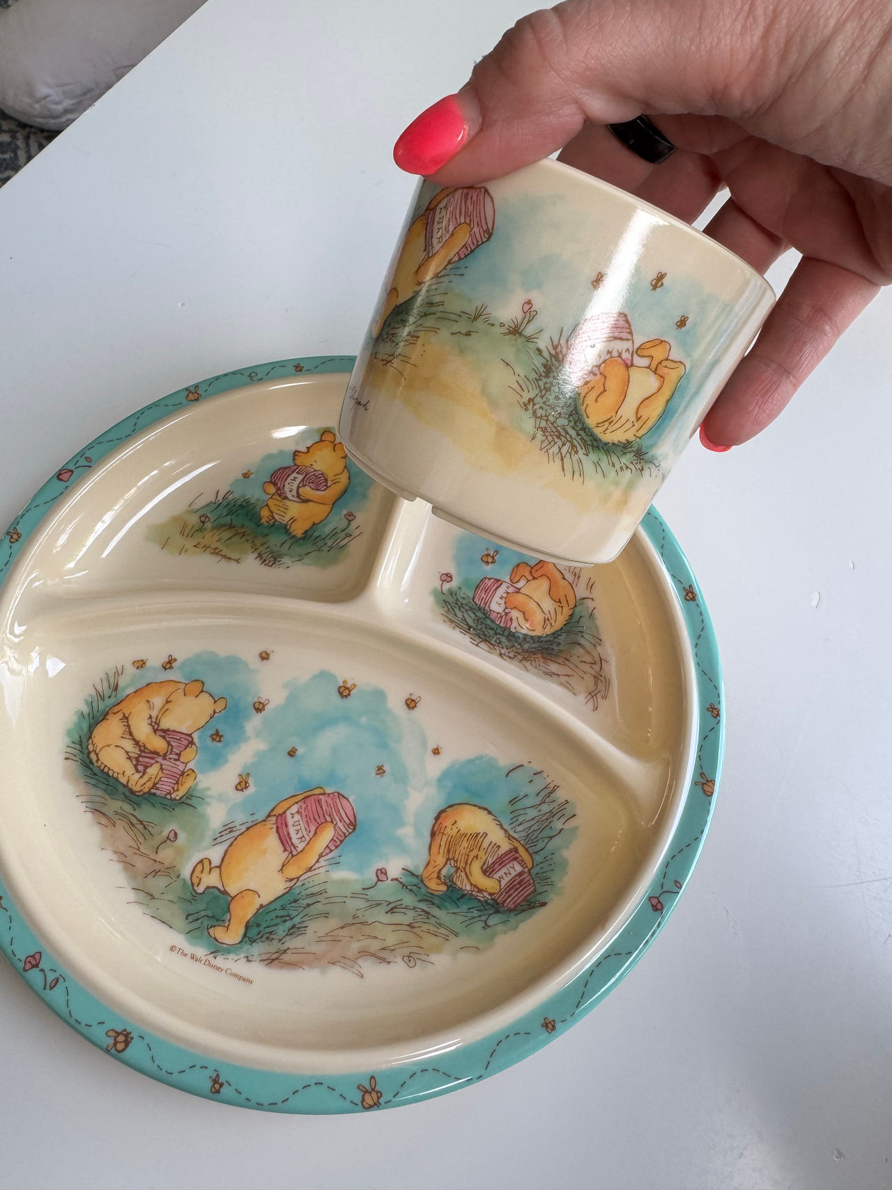 Winnie the Pooh Melamine Plate and Cup Set