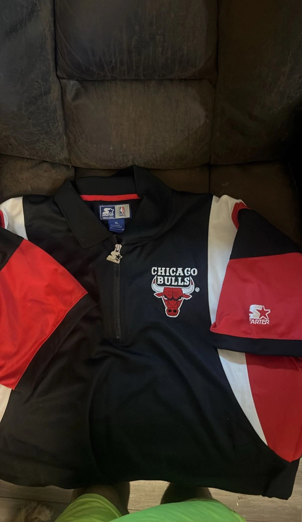 Chicago Bulls Starter Pullover Jacket XL
