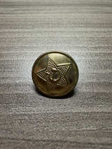 Vintage Soviet Hammer and Sickle Military Button - Image 1