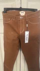 L'AGENCE Margot Coated Jeans with Contrast Stitching - Image 3