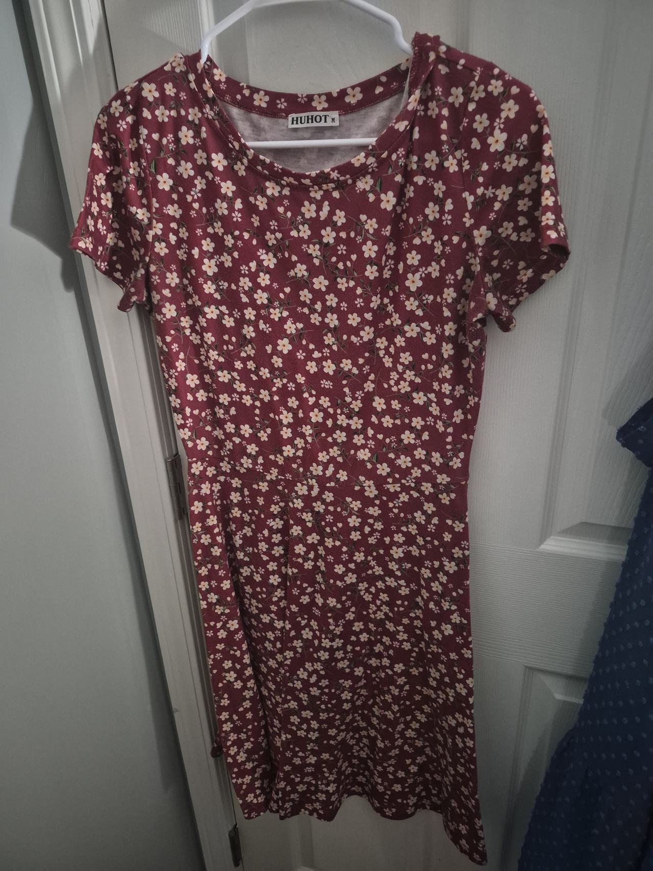 HUHOT Women's Short Sleeve Floral Casual Dress