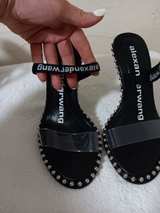 Alexander Wang Nova Studded Slingback Sandals Black - Image 1