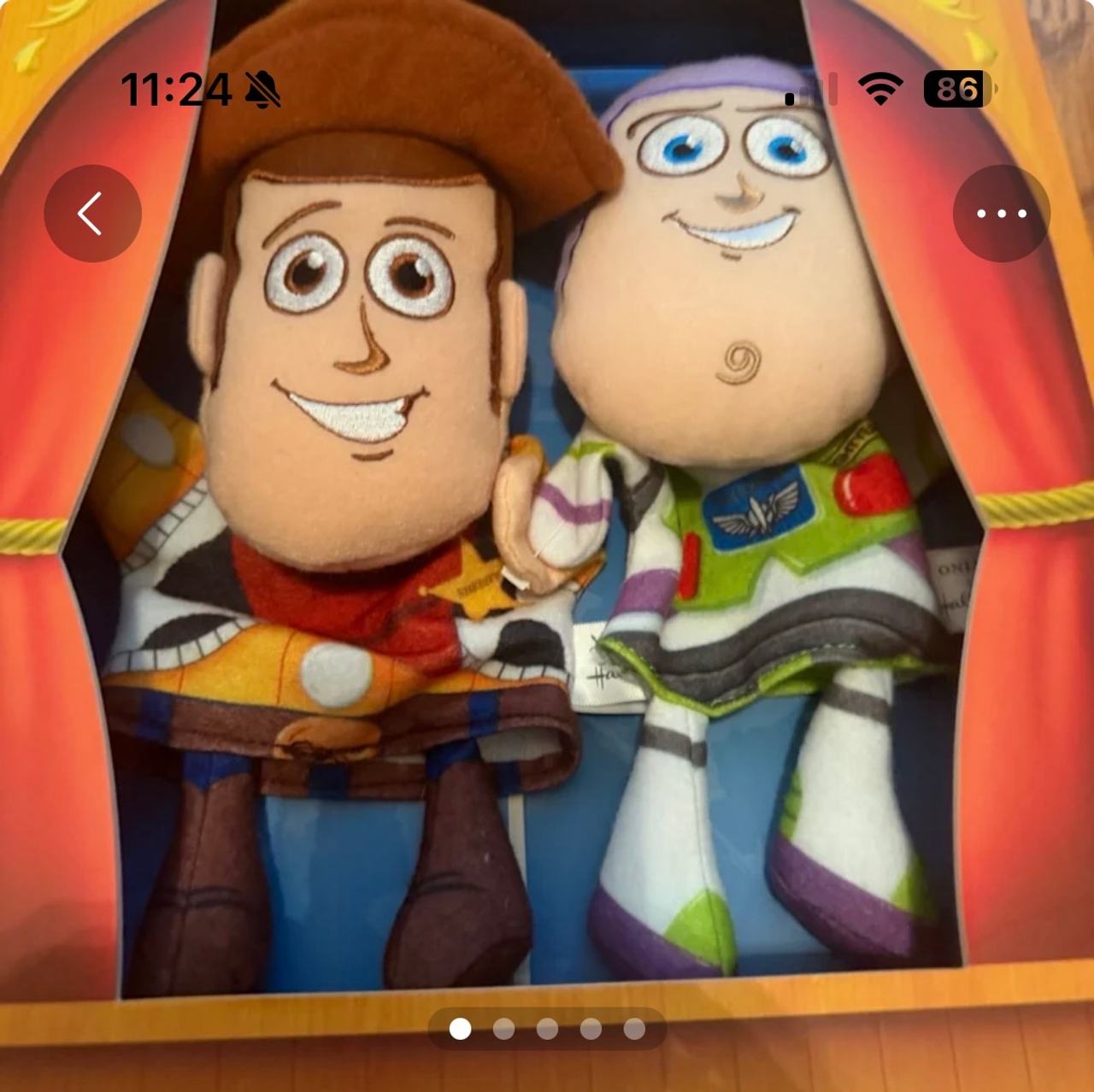 Hallmark Disney Pixar Toy Story Woody and Buzz Lightyear Hand Puppet Set