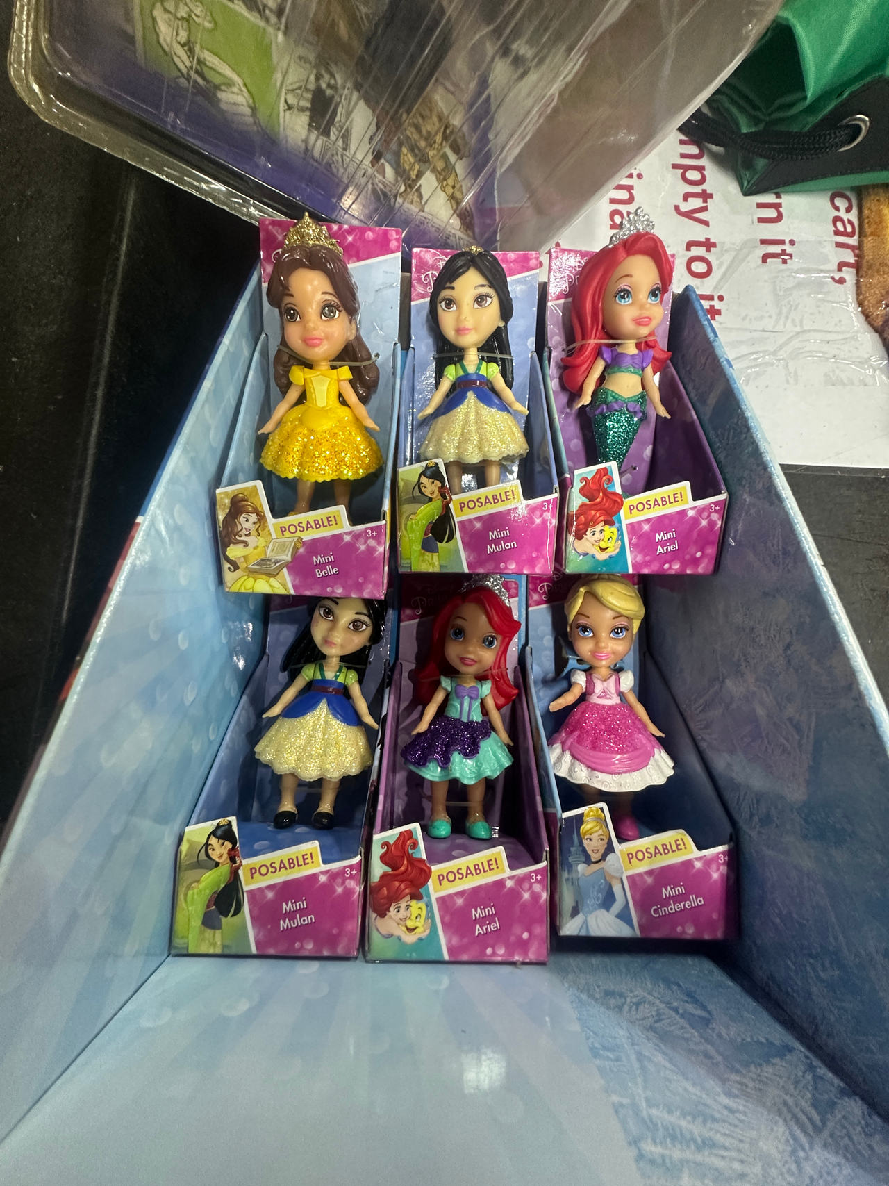 Disney Princess Posable Mini Dolls Lot