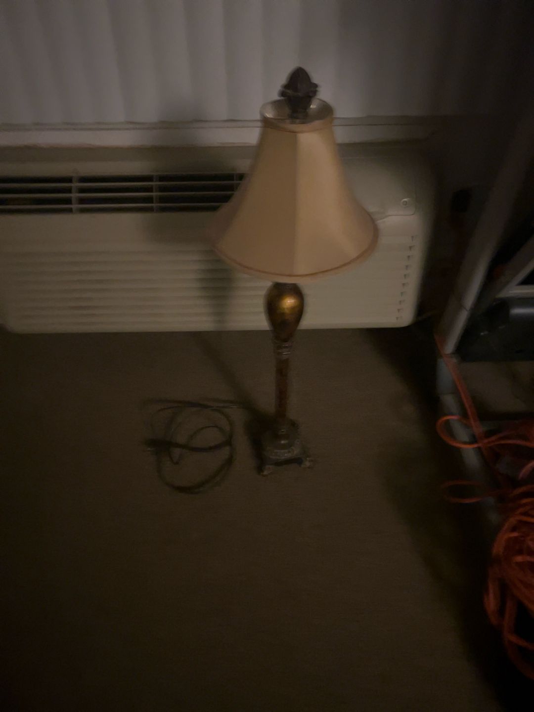 Table Lamp with Decorative Fabric Shade 32" Tall