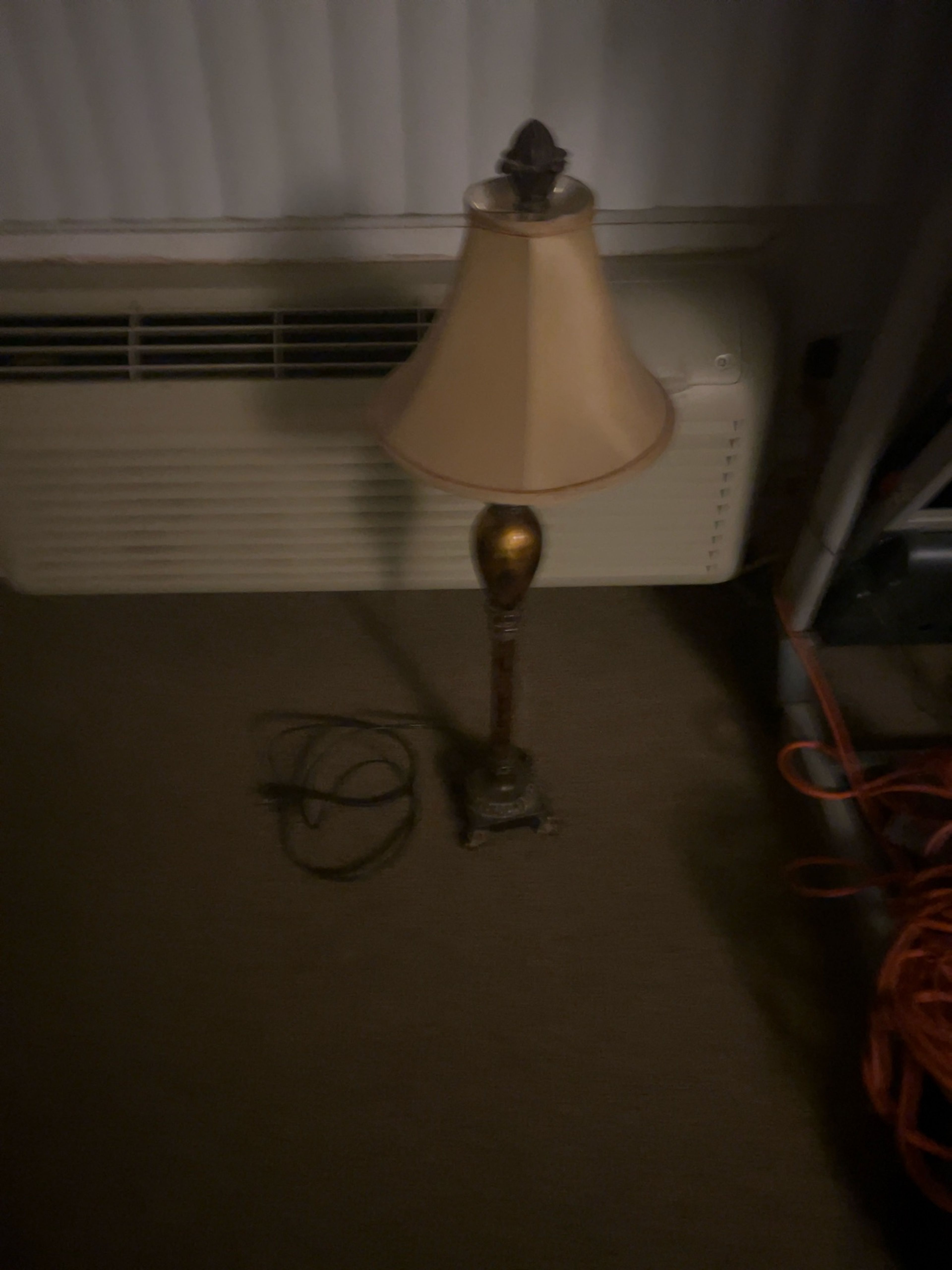 Table Lamp with Decorative Fabric Shade 32" Tall