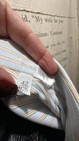 Ermenegildo Zegna Stripe Shirt Blue 42/16.5 - Image 4