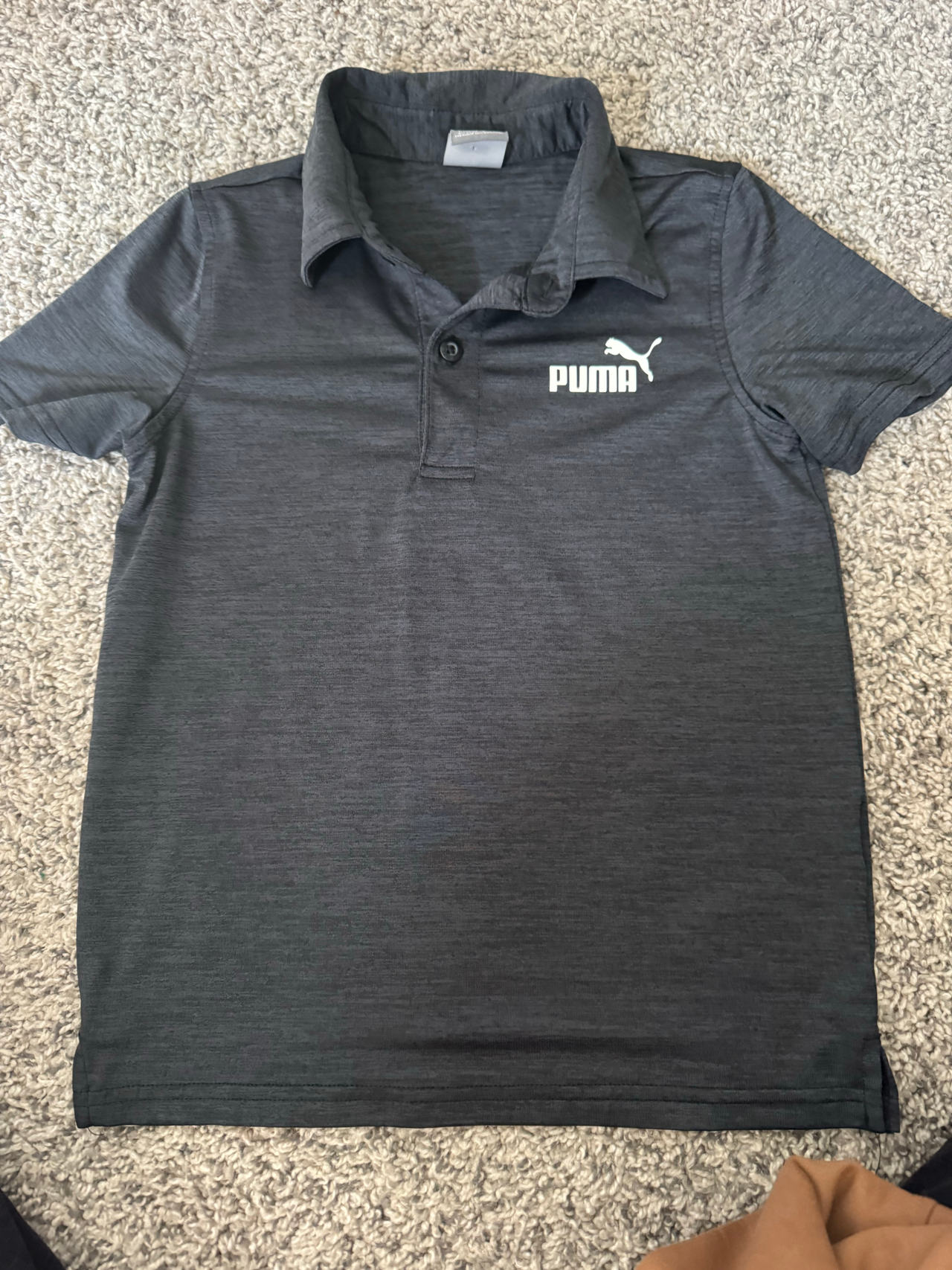 Puma Boys' Heathered Performance Polo Shirt