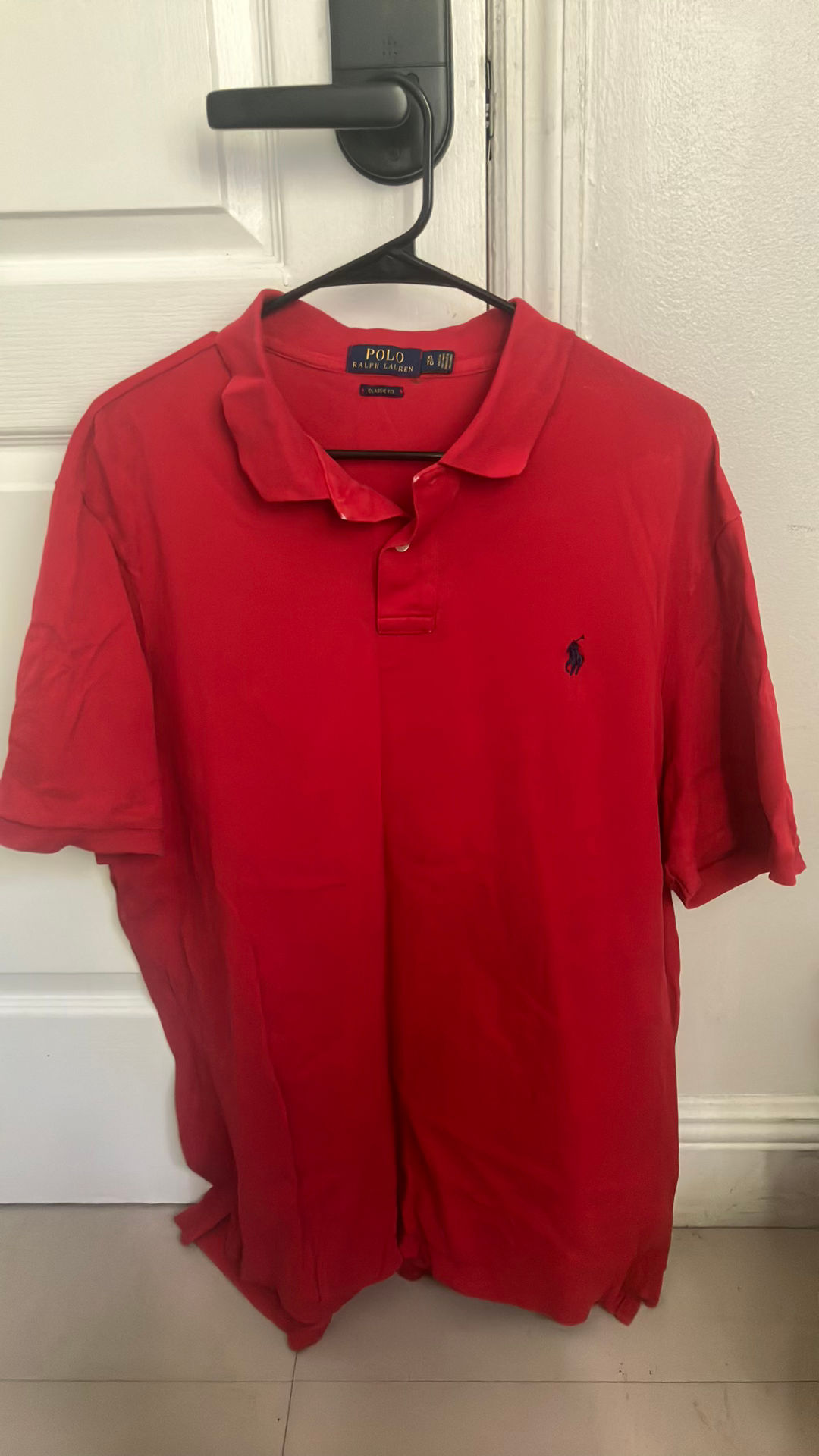 Ralph Lauren Red Polo Shirt Men's XL