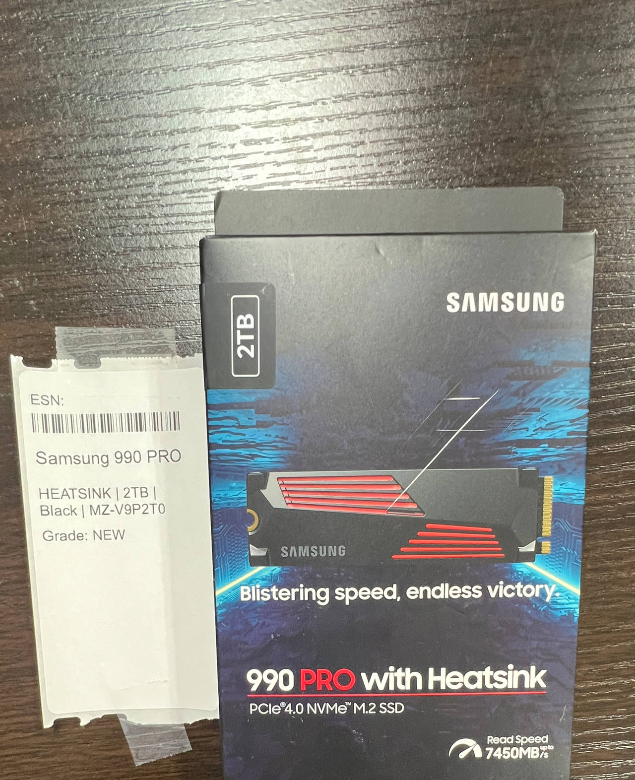 Samsung 990 PRO with Heatsink 2TB PCIe Gen4 NVMe M.2 SSD