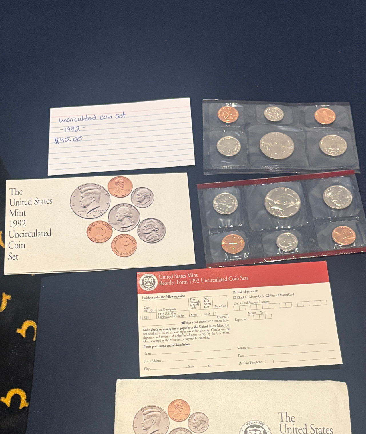 1992 United States Mint Uncirculated Coin Set