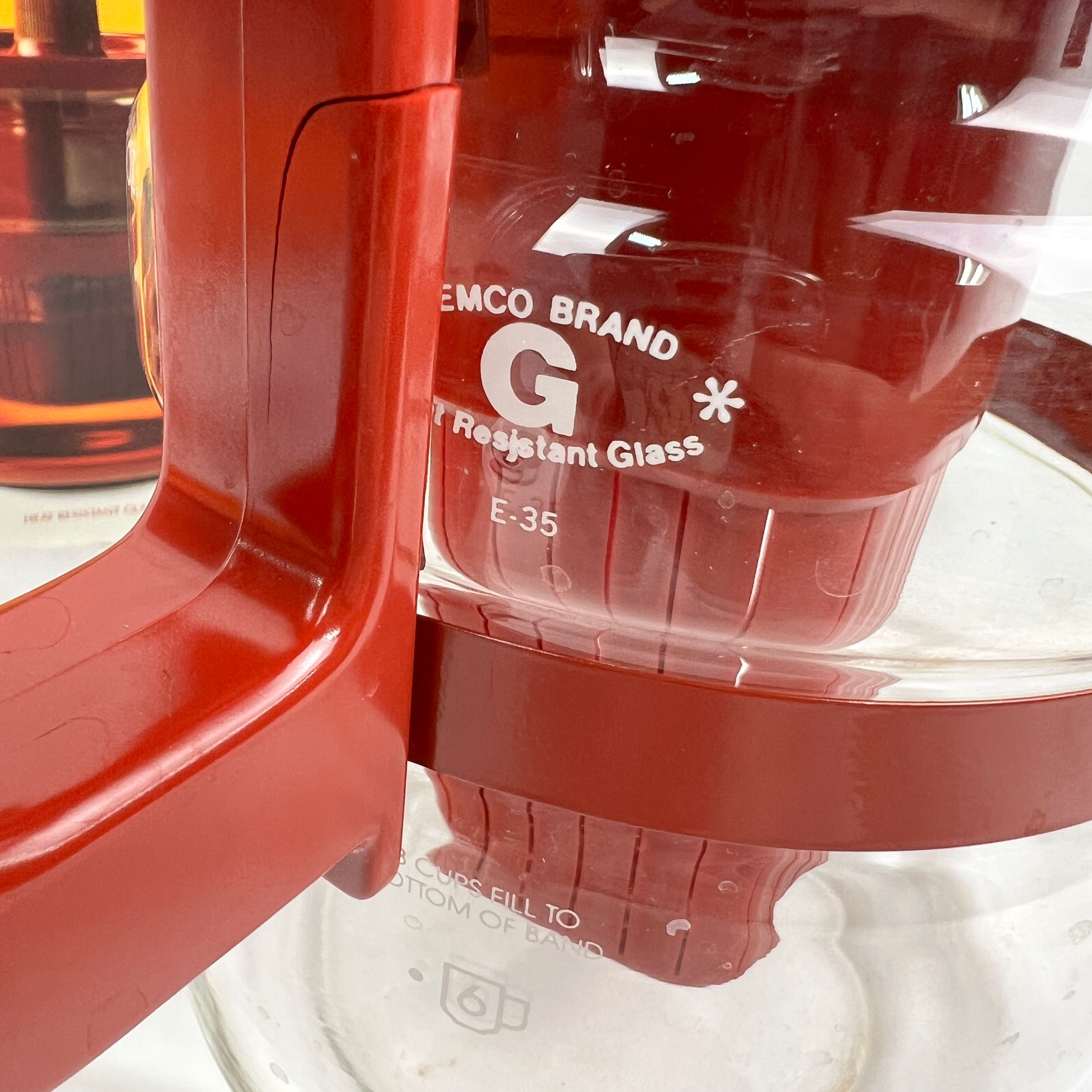 Vintage InfiniTea Gourmet Tea Brewer Evergreen Glass Pitcher Hot or Iced Red - Image 5