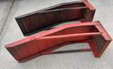 Car Ramps Steel Metal Red - Image 8