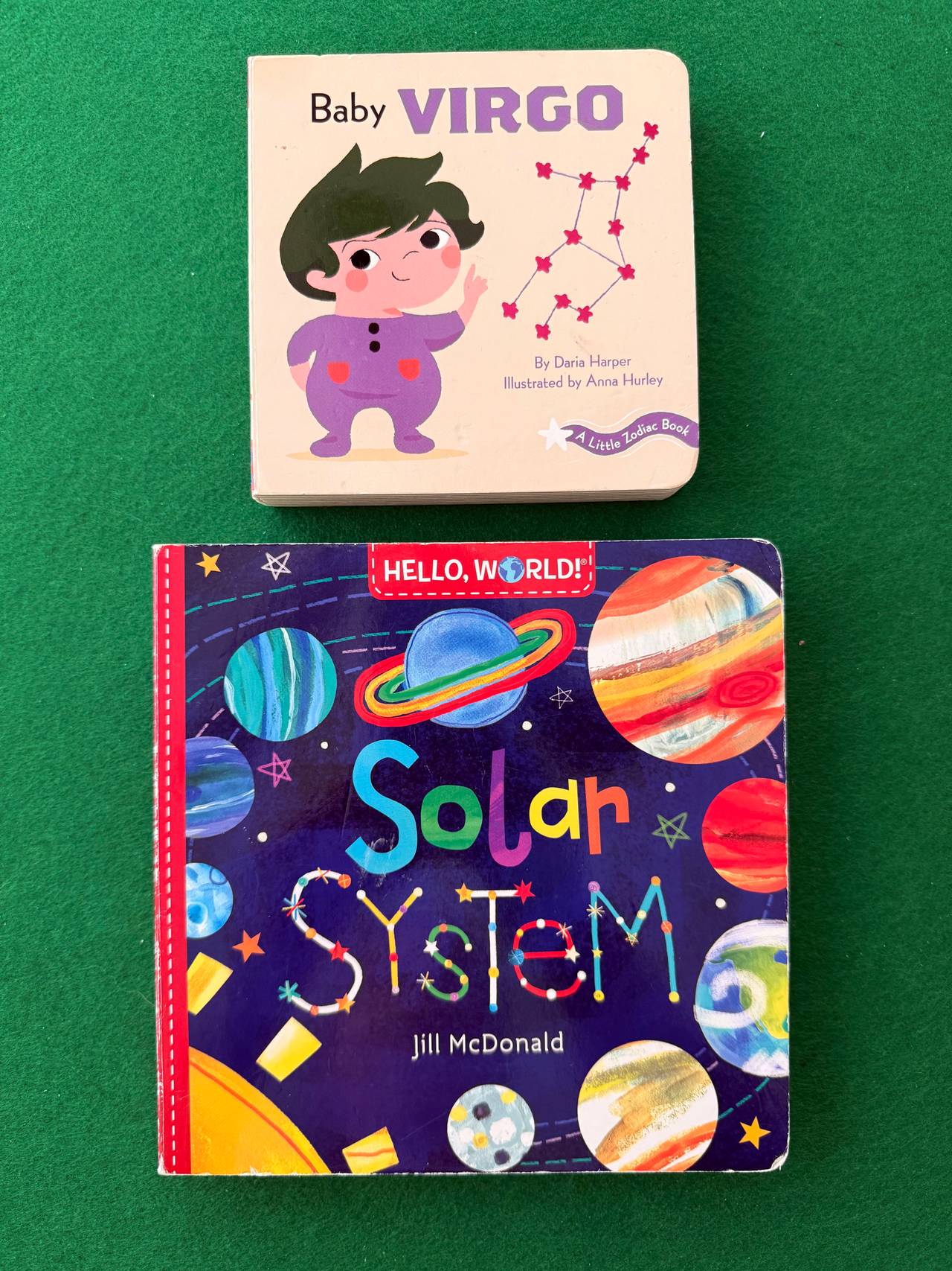 2 Cool books for Toddlers; Hello, World! Solar System & Baby Virgo