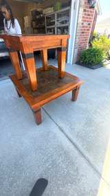 Slate Top Wood End Table Set - Image 3