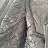 Men's Real Leather Biker Jacket with Belt and Side Laces - 4XL - Image 7