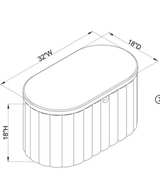 Target Room Essentials Folding Double Storage Bench Cream - Image 4