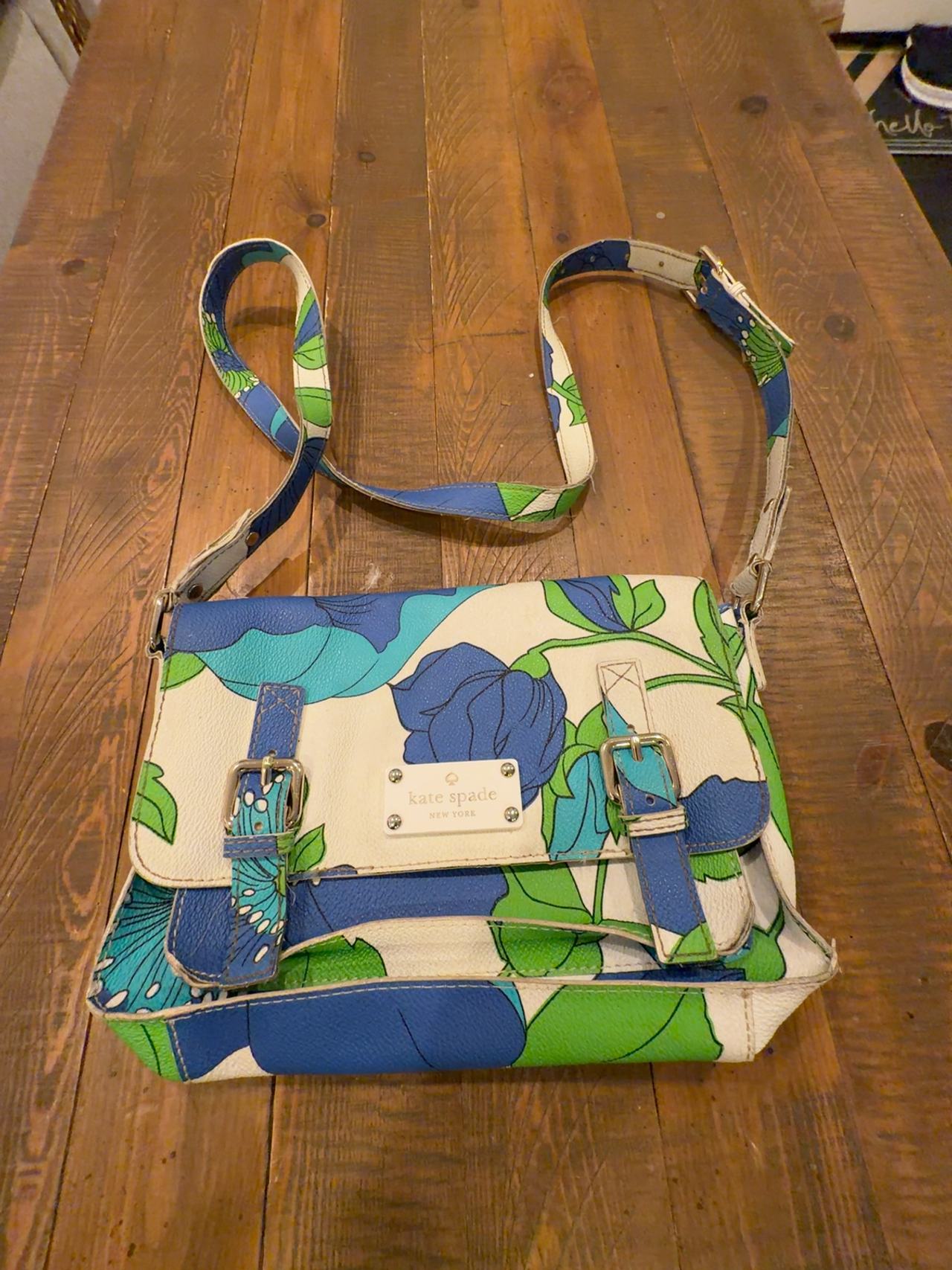 Kate Spade Green Nylon Crossbody Bag