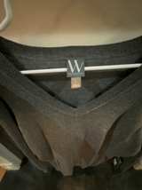 NWT Worthington Women's Size Large Gray V-Neck Sweater - Image 2
