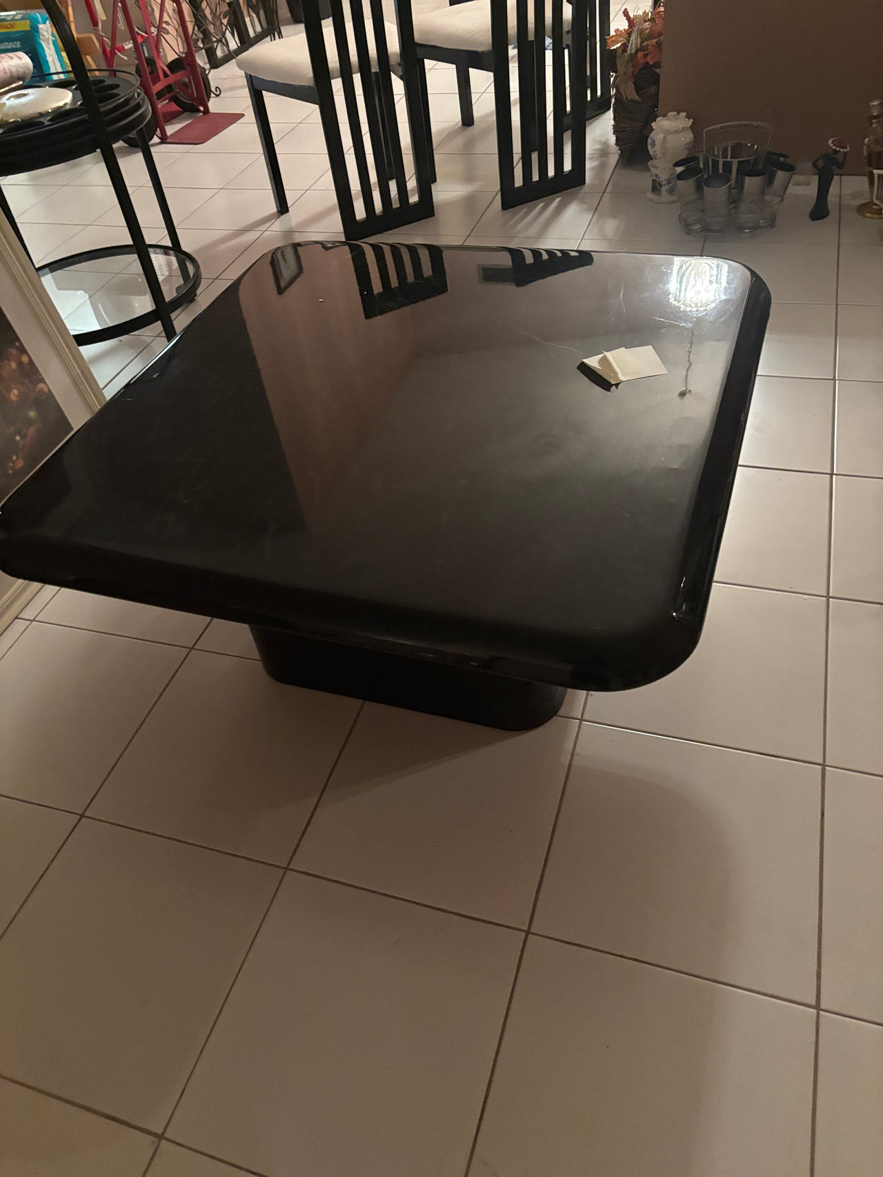 Vintage Black Lacquer Coffee Table