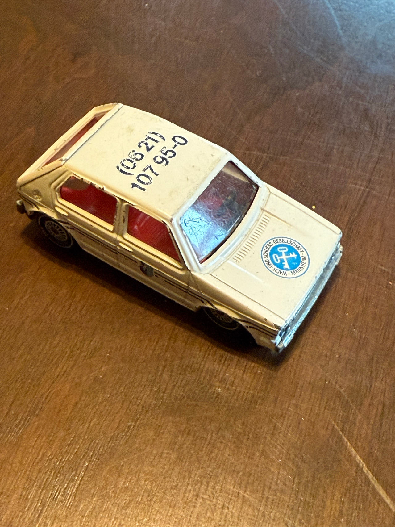 Siku Volkswagen Golf I Wach- und Schliessgesellschaft Mannheim