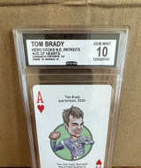 Tom Brady Hero Decks N.E. Patriots Ace of Hearts CCG 10 Gem Mint - Image 1