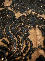 Free People Night Shimmers Mini Dress Black Lace- Size M. - Image 4